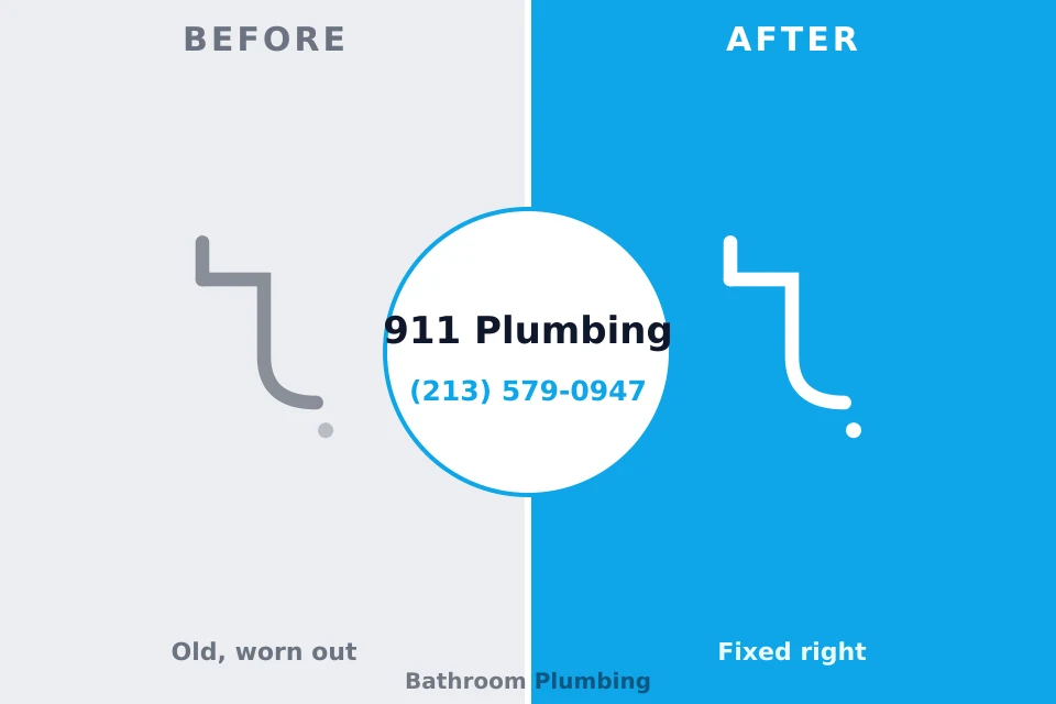 Before and after: plumbing repair Absecon Highlands, NJ